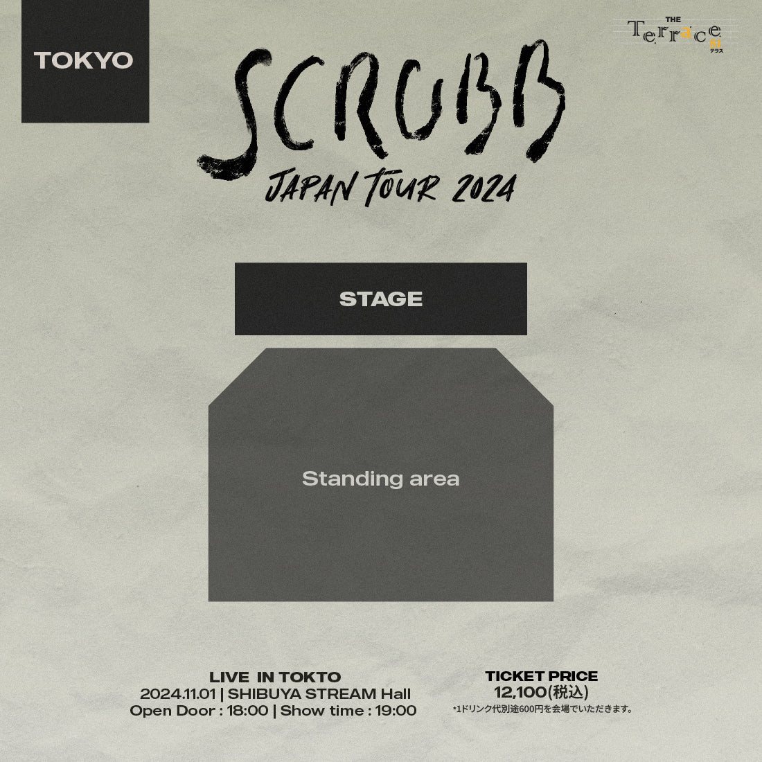 SCRUBB Japan Tour Ticket